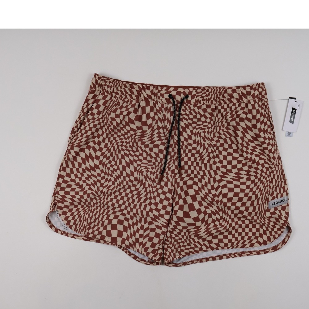 Legends Luka Short 7 Liner Brown Checkerboard XXL NWT